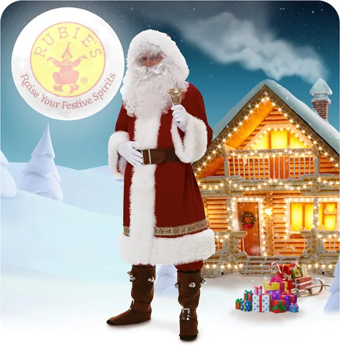 Vista 4 de Rubie's Disfraz de Papá Noel de lujo