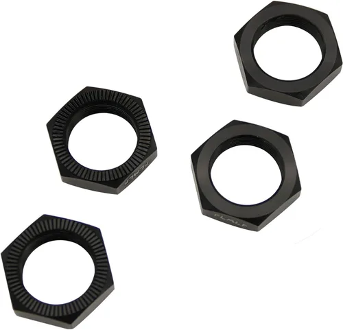 Vista 4 de FLMLF Juego de tuercas de rueda de aluminio para 1/5 escala Hpi RV Km Baja 5b RC piezas de automóvil (negro)