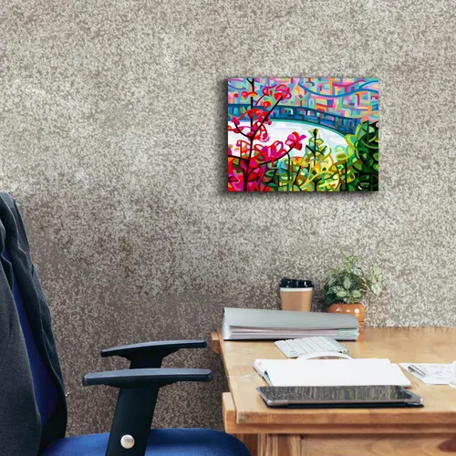 Vista 5 de Epic Graffiti 'Salmon Ridge' de Mandy Budan, arte de pared en lienzo, 16 x 12 pulgadas