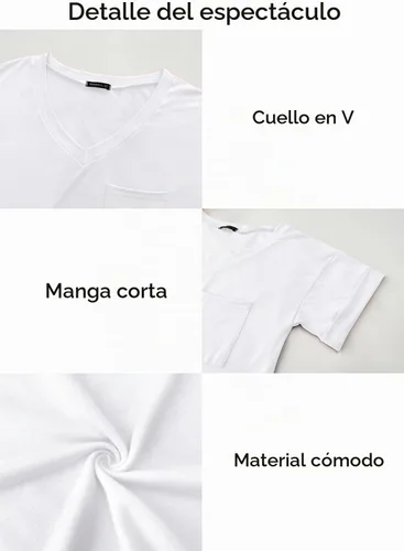 Vista 7 de Miholl Camiseta holgada, informal, de manga corta, con cuello en V, para mujer Blanco (02 White)