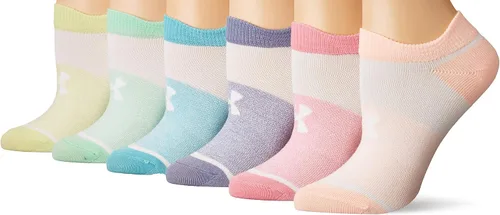 Vista 49 de Under Armour Calcetines ligeros invisibles Essential 2.0 para niños (paquete de 6)