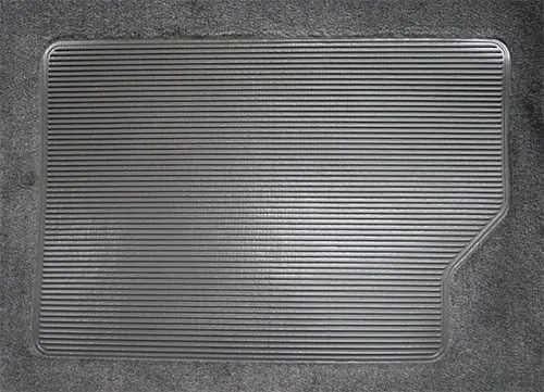 Vista 3 de Alfombra automotriz compatible con camioneta Ford Extended Cab 2008 a 2016, F250 Super Duty, F350, F450 Super Cab (801-pelo de corte de felpa negra)