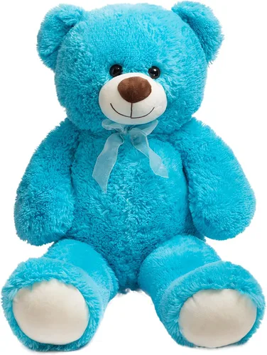 Vista 17 de HollyHOME Oso de peluche grande para cumpleaños y día de San Valentín, peluche para niños y novia, 36 pulgadas, color beige