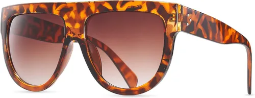 Vista 47 de Gafas de sol de gran tamaño con parte superior plana para mujer, diseño cuadrado grande, retro, gafas de sol