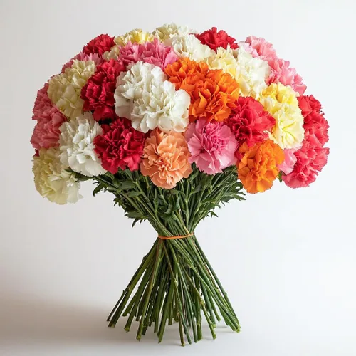 Vista 12 de GlobalRose 100 flores de clavel rosa – Claveles de flores frescas de origen responsable – Ramo fresco seleccionado a mano para graduación