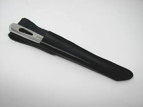 Vista 7 de Myerchin A009 Professional Marine Marlinspike - Herramienta de empalme de acero inoxidable sólido con funda de cuero genuino y correa de cordón
