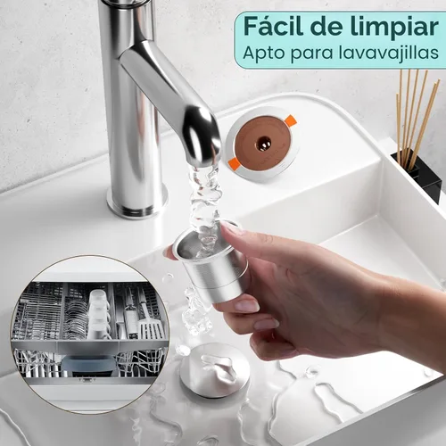 Vista 7 de RETHONE Cápsulas de café K Cup reutilizables, de acero inoxidable, K Cups reutilizables compatibles con cafeteras Keurig 1.0 y 2.0, K Cups