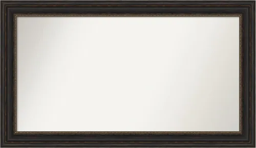 Vista 905 de Amanti Art Espejo de pared personalizado no biselado (25 x 25 pulgadas), marco de bronce acentuado, varios tamaños personalizados, espejo de baño