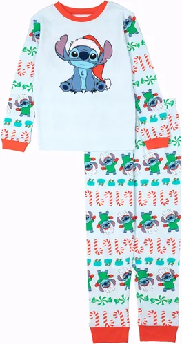 Vista 12 de Disney Unisex Kids' 2-piece Snug-fit Cotton Holiday Matching Pajamas Mejores Compañeros