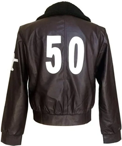 Vista 4 de Chaqueta de cuero de anime para hombre, disfraz de cosplay, abrigo de Halloween personalizado