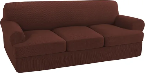 Vista 13 de Turquoize Funda para sillón con cojín en forma de T para sala de estar, funda elástica para sofá, funda suave para sillón, fundas de muebles