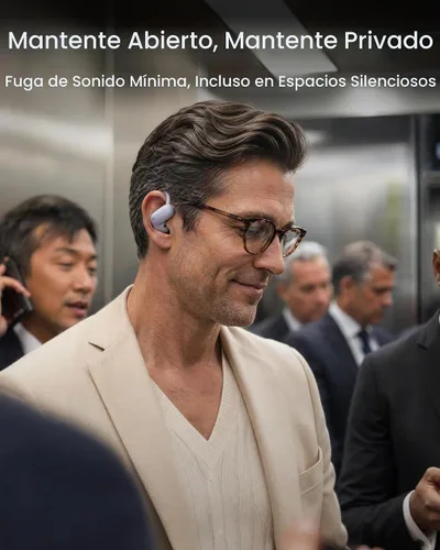 Vista 5 de Soundcore AeroFit 2 Pro by Anker - Auriculares abiertos con cancelación de Púrpura