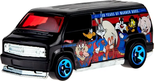 Vista 6 de Hot Wheels Hot Wheel Cars, Looney Tunes Mash-Up Vehicle, auto de juguete fundido a presión a escala 1:64 para niños y coleccionistas, decoración