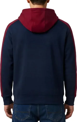 Vista 2 de Icon Sports Officially Licensed FC Barcelona Adult Men's Pullover Hooded Sweatshirt azul marino (45PH-Navy)