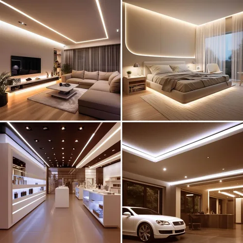 Vista 5 de BENLUN Tira de luz LED COB de 48 V, 65.6 pies, 3000 K, luz blanca cálida, flexible, cortable, luces de cinta LED 8W/M 480LEDs/M CRI 92 con fuente