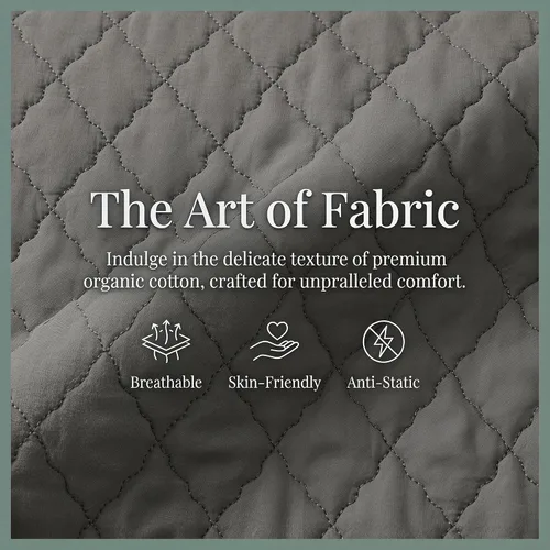 Vista 5 de Breathable Hypoallergenic Standard Size Envelope Pillow Protectors Dark Gray
