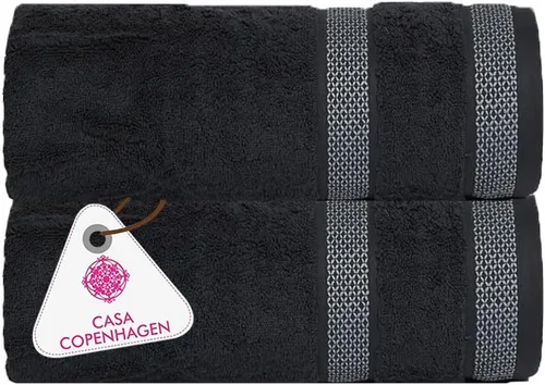 Vista 36 de CASA COPENHAGEN Juego de 6 toallas Ecstatic - Amarillo Mantequilla, 600 GSM 2 toallas de baño 2 toallas de mano 2 toallitas, diseñadas en Dinamarca