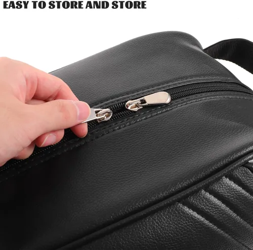 Vista 3 de BESPORTBLE Bolsa de zapatos impermeable con cremallera, organizador de viaje para zapatos deportivos, compacto y plegable para golf, ciclismo