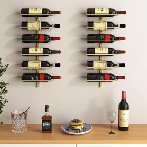 Vista 3 de B4Life - Estante para vinos montado en la pared, para 12 botellas