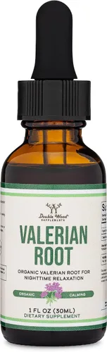 Vista 6 de Gotas de raíz de valeriana para dormir, extracto de tintura de raíz de valeriana orgánica de 168 mg - 1 onza líquida, 30 porciones