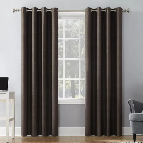 Vista 26 de Sun Zero Columbia - Paquete de 2 paneles de cortinas térmicas con ojales, par, 100 % opacas, ahorro de energía, 50 x 84 pulgadas, azul brumoso Azul