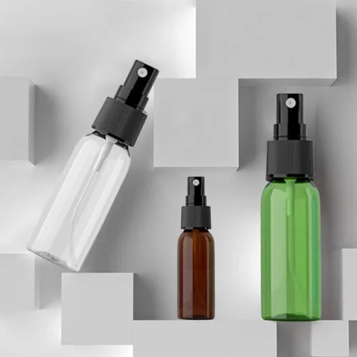 Vista 2 de Mini botella de spray vacía de 1.0 fl oz, mini botella portátil de perfume de aceites esenciales, botella de viaje, botellas de aerosol de alcohol
