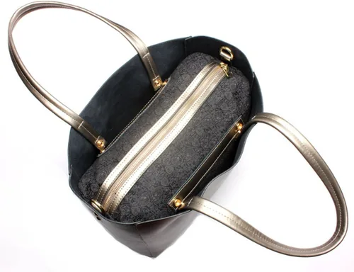 Vista 3 de Covelin Bolso de mano para mujer, de piel suave, bolso de hombro