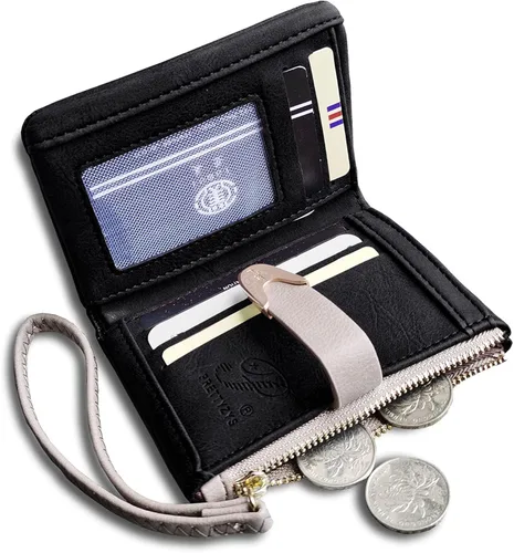 Vista 5 de TOPKULL Carteras para mujer Rfid pequeñas compactas con cremallera y monedero para mujer S