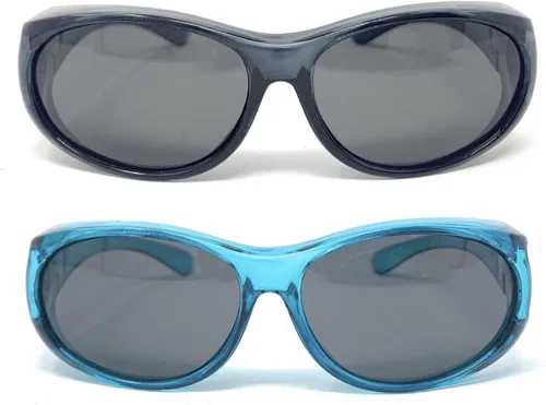 Vista 9 de The Boca - Gafas de sol polarizadas coloridas para mujer, ovaladas, rectangulares, para usar sobre gafas
