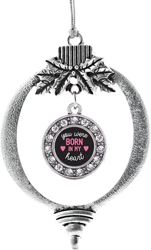 Vista 214 de Inspired Silver - Adorno de cromosoma 21 con dije de círculo de plata con joyas de circonita cúbica