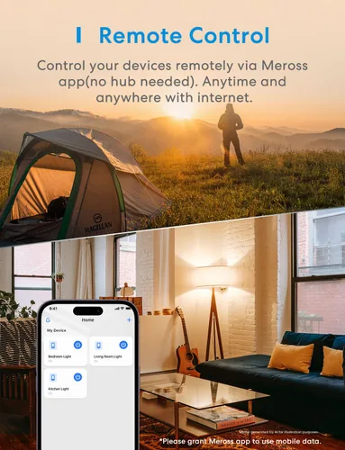 Vista 6 de meross Paquete de 4 interruptores inteligentes de 3 vías, interruptor de luz inteligente compatible con Apple HomeKit, Siri, Alexa, Google Assistant