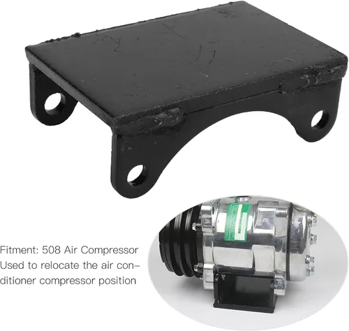 Vista 2 de 508 Kit de soporte de montaje para compresor de aire acondicionado, soporte de hierro con hardware para reemplazo e instalación del compresor de CA