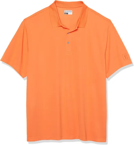 Vista 7 de PGA Tour Men's Airflux Solid Mesh Short Sleeve Classic Golf Polo Shirt Asfalto