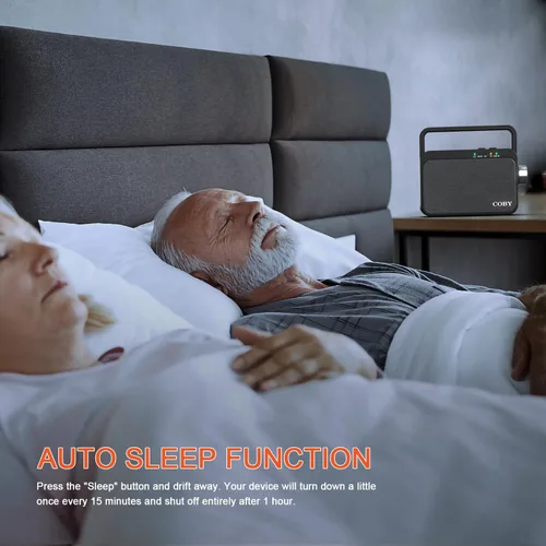 Vista 7 de Coby Altavoz de TV inalámbrico para personas mayores y personas con problemas auditivos - Amplificador de audio de TV portátil con Bluetooth, rango