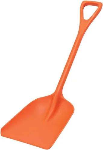 Vista 2 de A.M. Leonard Pala de cuchara de polietileno de 10 pulgadas con mango D-Grip