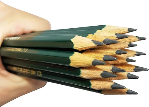 Vista 2 de Lápices de grafito Faber Castell, Castell 9000, grafito suave (12 unidades)