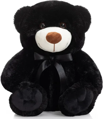 Vista 21 de Oso de peluche súper color, juguete de peluche para niños, novia, familia, felicitaciones, baby shower, cumpleaños, beige, 14 pulgadas