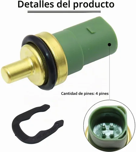 Vista 2 de Sensor de temperatura del refrigerante del motor para VW Audi 059