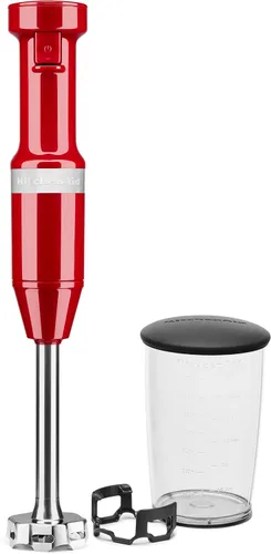 Vista 6 de KitchenAid Batidora de mano de 9 velocidades + paquete de batidora de mano con cable de velocidad variable Rojo imperio