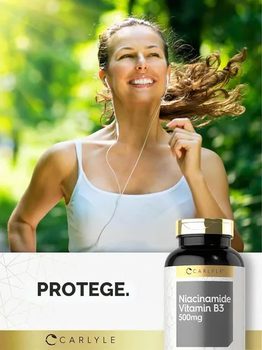 Vista 6 de Carlyle - Cápsulas de niacinamida de 500 mg 300 unidades Vitamina B3