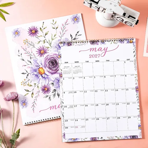 Vista 2 de Calendario 2027 – Calendario de pared 2027, enero de 2027 a diciembre