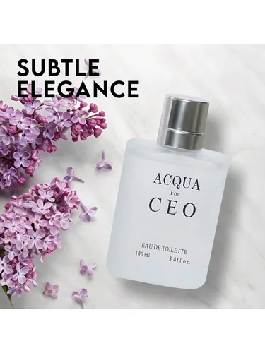 Vista 2 de A CENTER Colonia para Hombre Eau De Toilette EDT Spray Acqua CEO 3.4 onzas líquidas