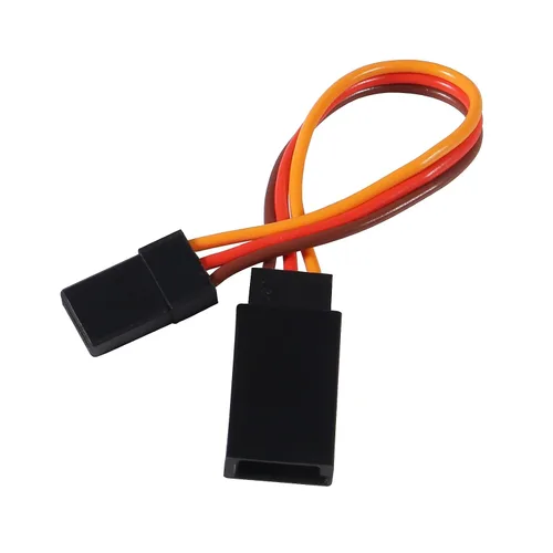 Vista 5 de ACEIRMC Cable de extensión servo de 3 pines hembra a macho conector de cable JR para control remoto de aviones de coche RC (3.9 in)
