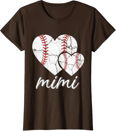 Vista 25 de Camiseta de béisbol Mimi para el Día de la Madre, Negro, S