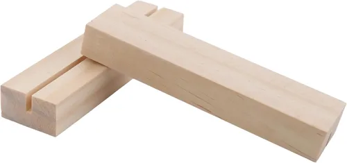 Vista 6 de 12 soportes para tarjetas de lugar de 4.7 pulgadas/4.7 in, soporte de madera para tarjetas de mesa, número de imagen, soporte para postales