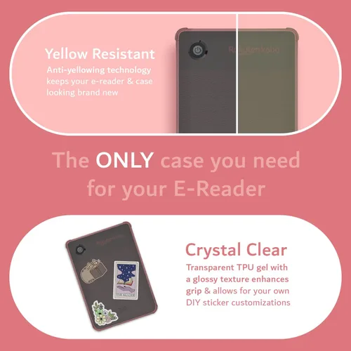 Vista 5 de TUDIA SKN - Funda diseñada para Kobo Clara 2E (6 pulgadas), no compatible con versión color/BW 2024, a prueba de golpes, delgada