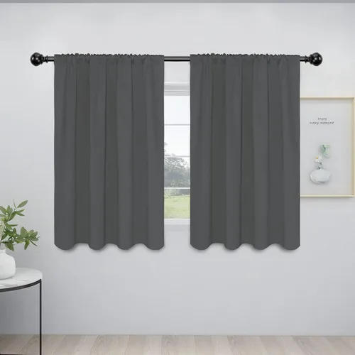 Vista 114 de Easy-Going - Cortinas opacas con bolsillo para varilla para dormitorio, cortinas de ventana para oscurecer la habitación para sala de estar