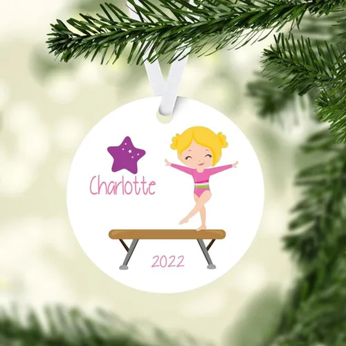 Vista 17 de Touber Adorno de Navidad personalizado para niños, adorno personalizado de recuerdo de ballet de bailarina