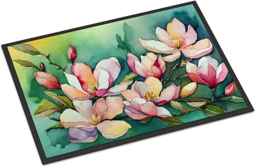 Vista 15 de Caroline's Treasures DAC1621MAT - Felpudo con diseño de camelia en acuarela de 18 x 27 pulgadas, tapete para puerta delantera, para interiores