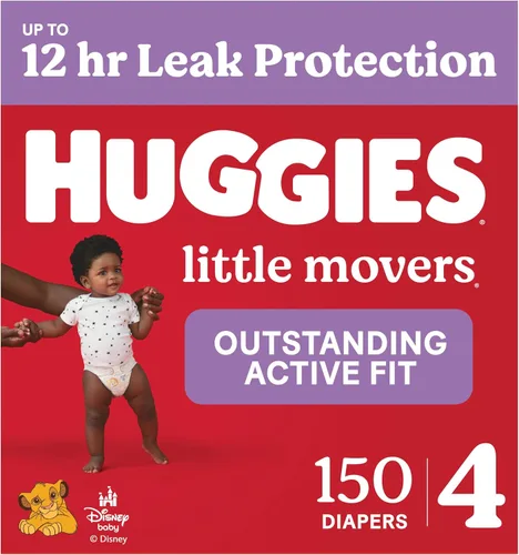 Vista 12 de Pañales Huggies tamaño 3, Little Movers para bebés, talla 3 (16-28 libras), 25 unidades, el empaque puede variar